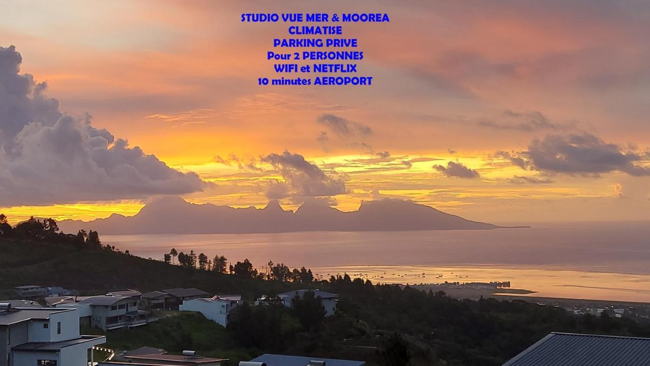 Studio Vaimiti Pour 2 Personnes Vue Mer Et Moorea Faaa Екстер'єр фото